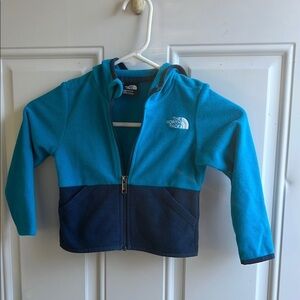 The North Face Kids Blue fleece zippered sweater